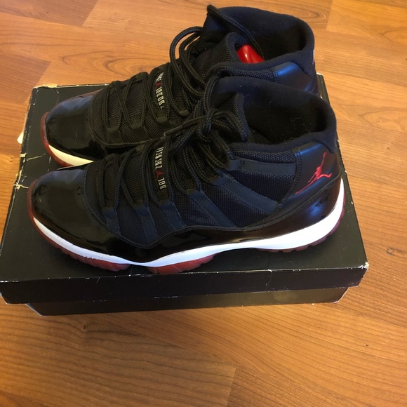 Jordan Shoes | Air Jordan Retro Bred 11 Size 10.5 Mens | Color: Black/Red | Size: 10.5 | Bamboozle23's Closet